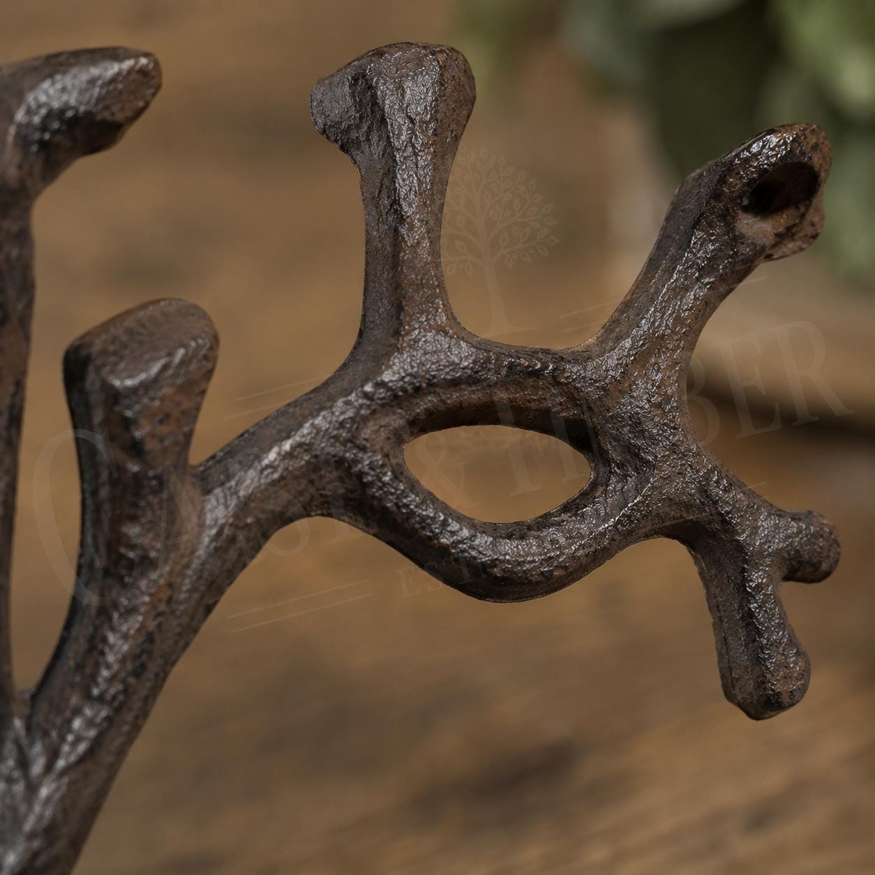 Tree Branch Cast Iron Shelf Brackets