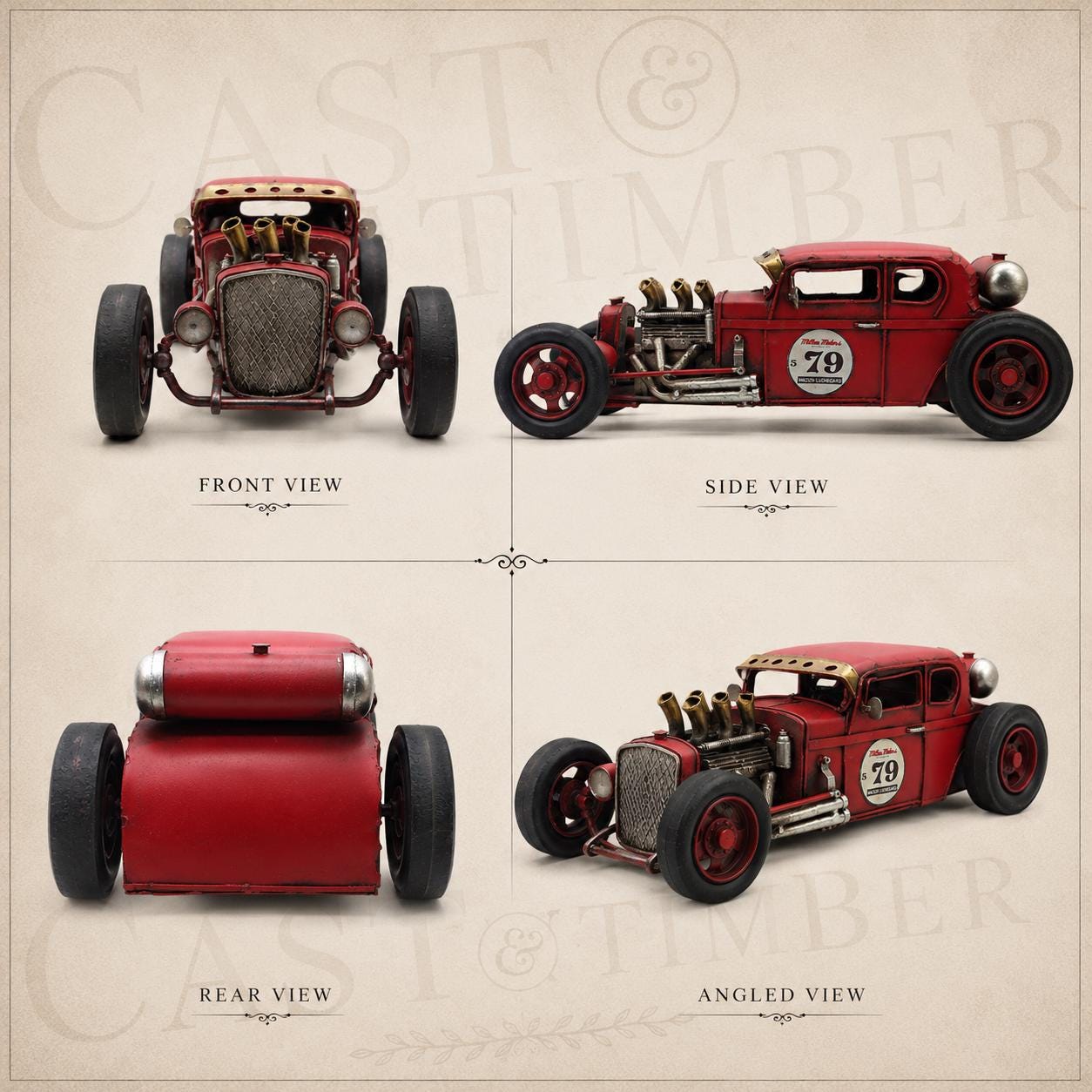 Garage Legends Tin Hot Rod Set