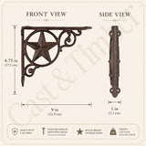 Western Star Cast Iron Shelf Brackets