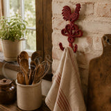 Cast Iron Rooster Double Wall Hook