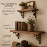 Western Star Cast Iron Shelf Brackets