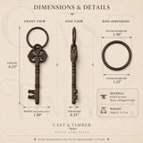 Victorian Cast Iron Skeleton Key
