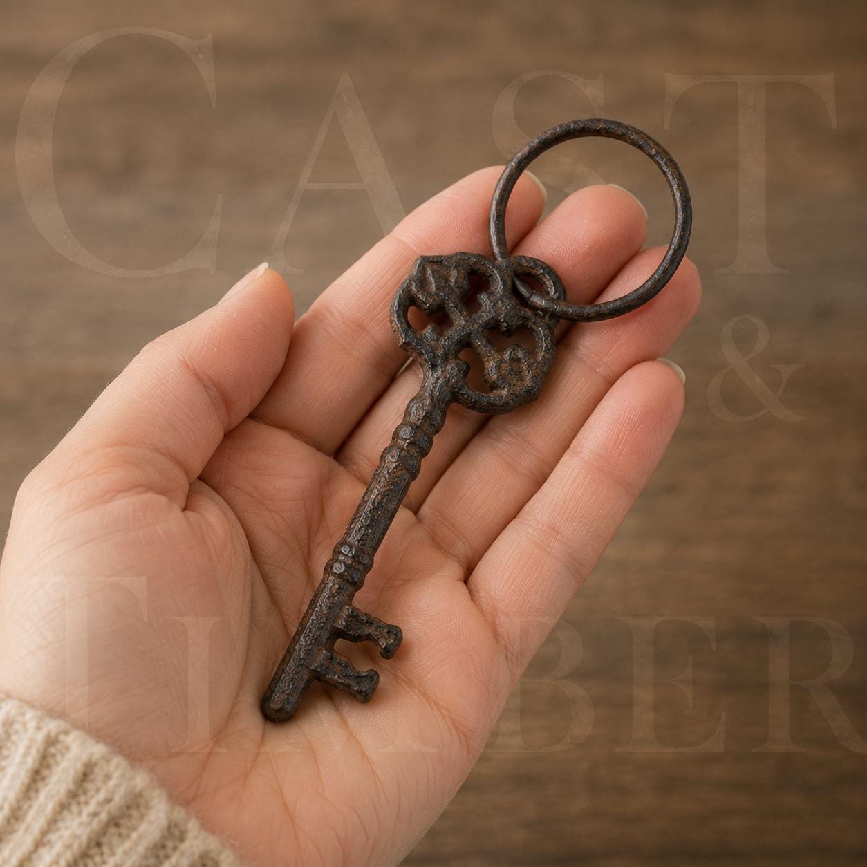 Victorian Cast Iron Skeleton Key