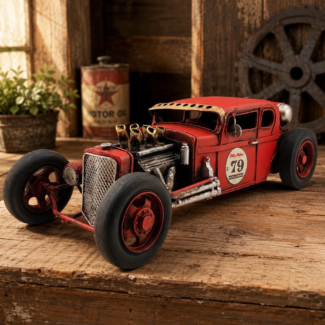 Garage Legends Tin Hot Rod Set