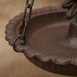 Cast Iron Hanging Bird Bath & Feeder