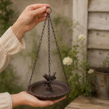 Cast Iron Hanging Bird Bath & Feeder