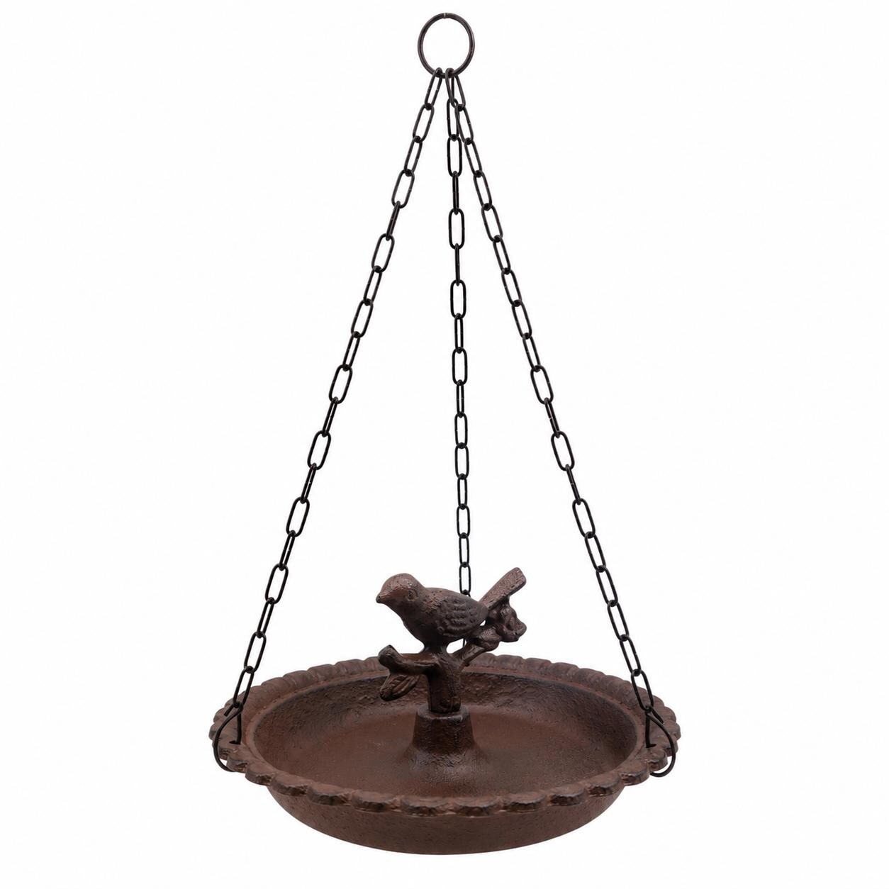 Cast Iron Hanging Bird Bath & Feeder