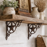 Western Star Cast Iron Shelf Brackets