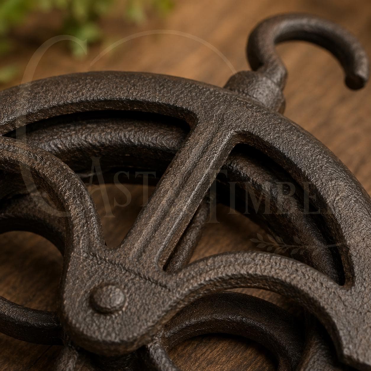 Rustic Cast Iron Barn Pulley