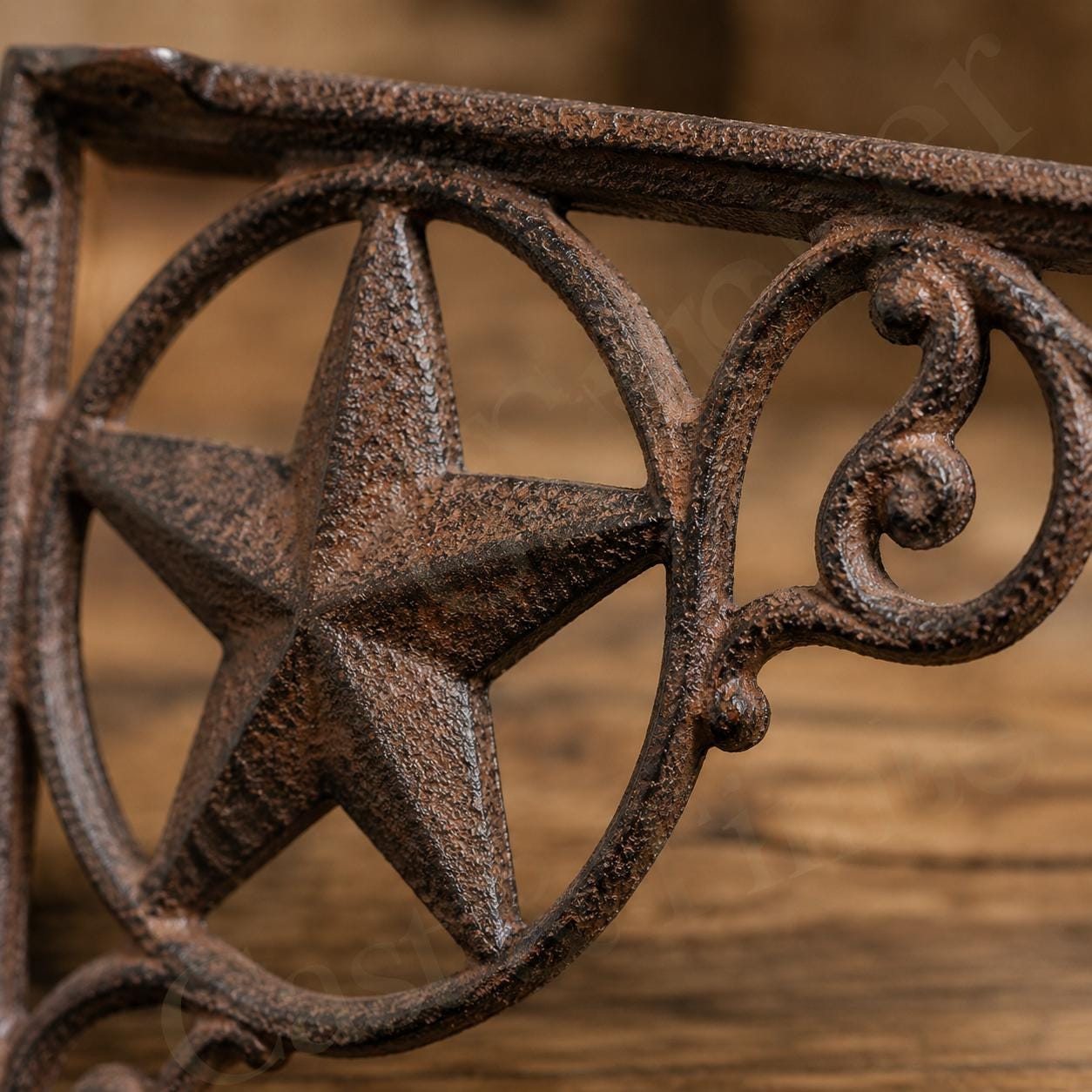 Western Star Cast Iron Shelf Brackets