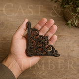 Small Scroll Cast Iron Shelf Brackets