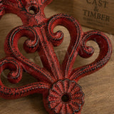Cast Iron Rooster Double Wall Hook