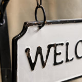 Double-Sided Farmhouse Welcome Sign