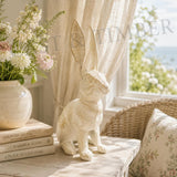 Belgian Hare Cast Iron Rabbit Statue
