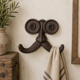 Cast Iron Mustache Double Wall Hook