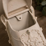 Victorian Rose Cast Iron Wall Mailbox