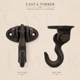 Cast Iron Swivel Wall Hook