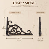 Victorian Scroll Cast Iron Plant Hanger