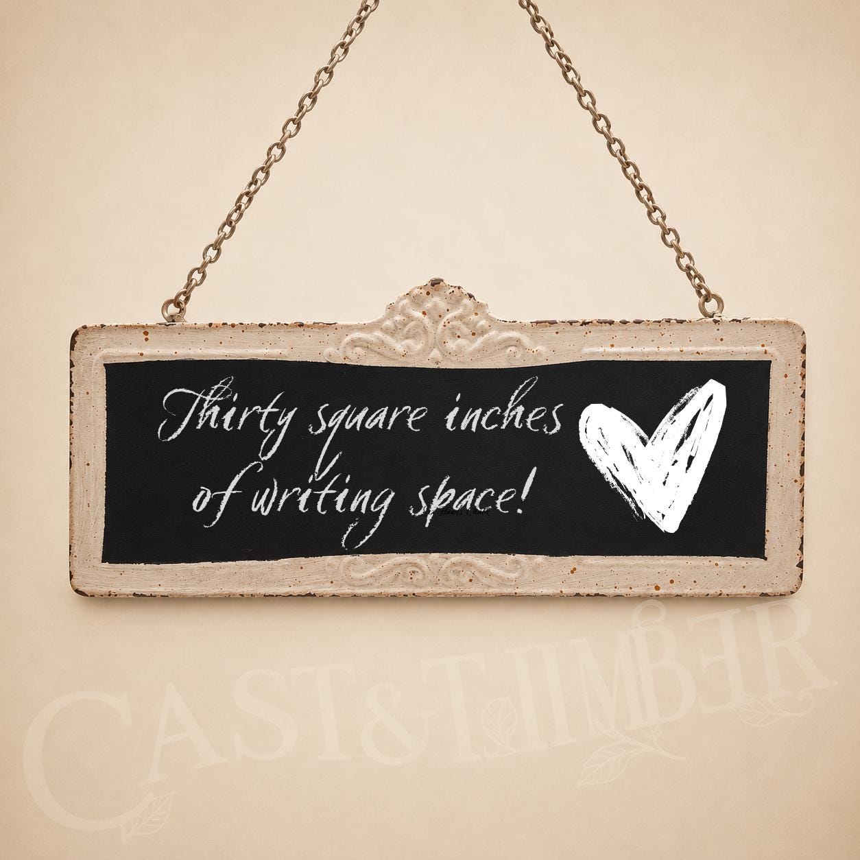 Double-Sided Farmhouse Chalkboard Sign