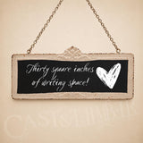 Double-Sided Farmhouse Chalkboard Sign