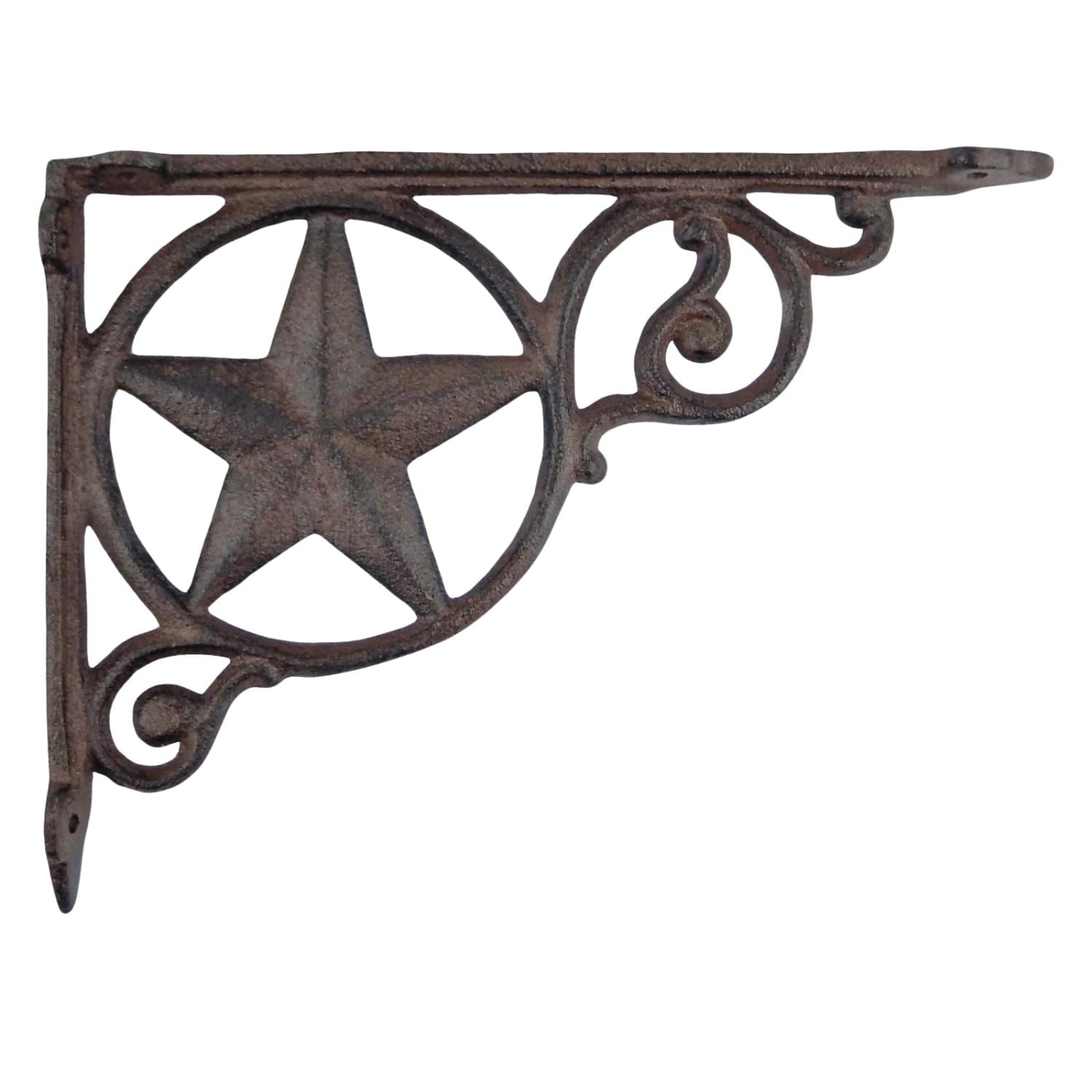 Western Star Cast Iron Shelf Brackets