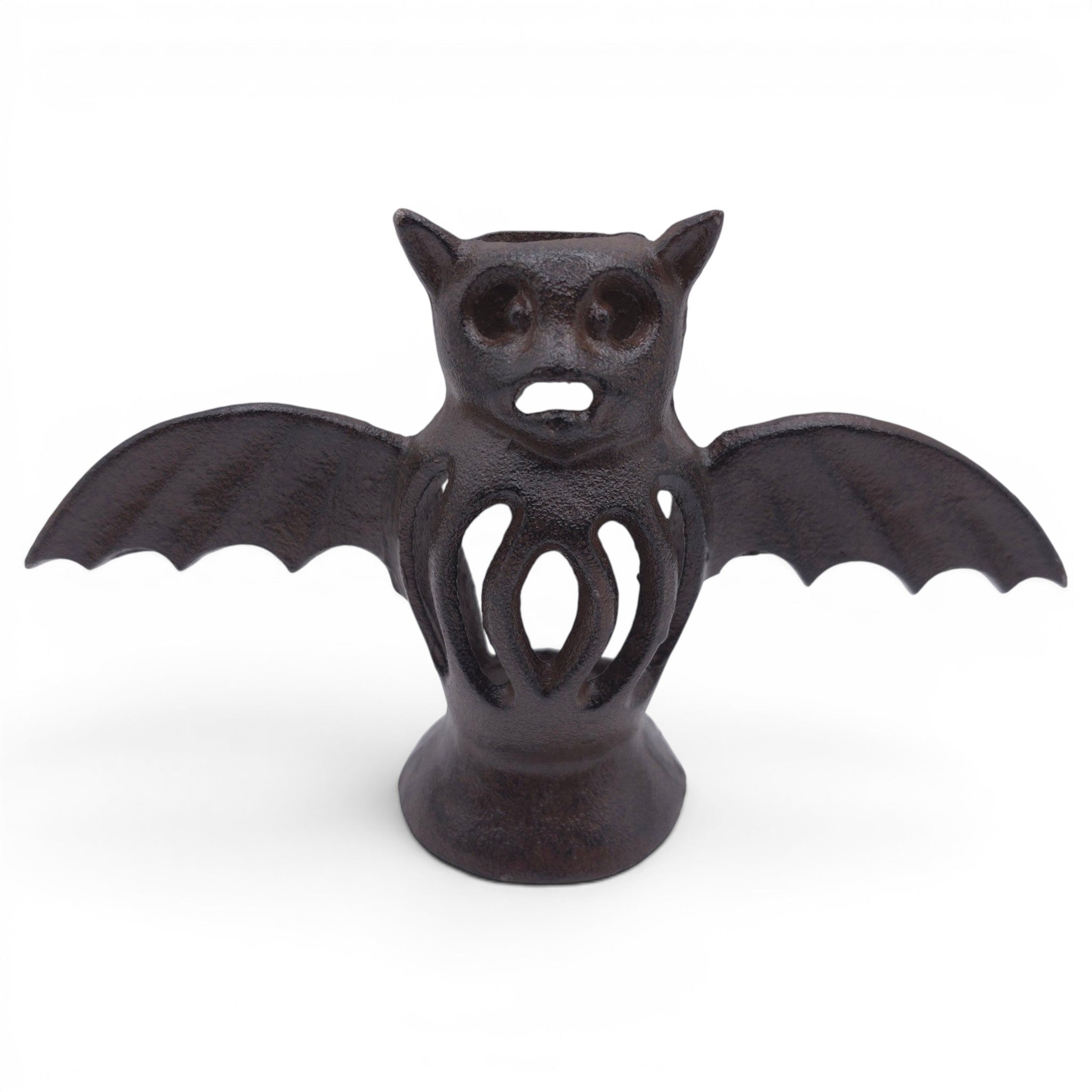 Cast Iron Bat Candle Holder