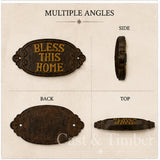 Bless This Home Cast Iron Wall Plaque
