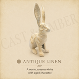 Belgian Hare Cast Iron Rabbit Statue