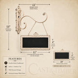 Double-Sided Farmhouse Chalkboard Sign