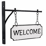 Double-Sided Farmhouse Welcome Sign