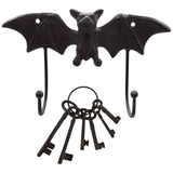 Cast Iron Bat Wall Rack With Two Hooks
