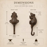 Cast Iron Mouse Tail Wall Hook