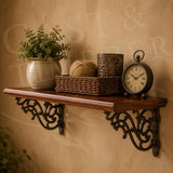 Victorian Scroll Cast Iron Shelf Brackets