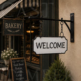Double-Sided Farmhouse Welcome Sign