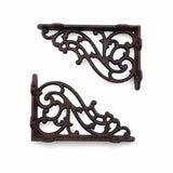 Victorian Scroll Cast Iron Shelf Brackets