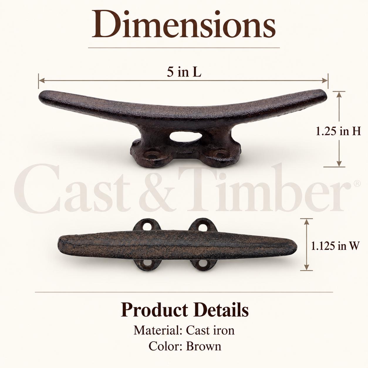 Cast Iron Boat Cleat Wall Hooks