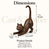 Cast Iron Cat Figurine