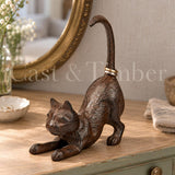 Cast Iron Cat Figurine