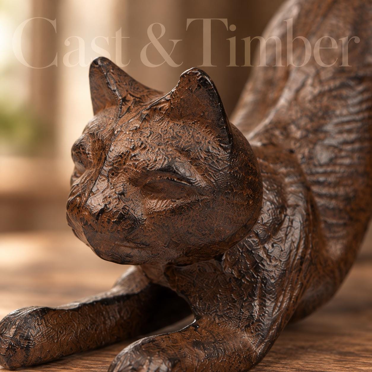 Cast Iron Cat Figurine