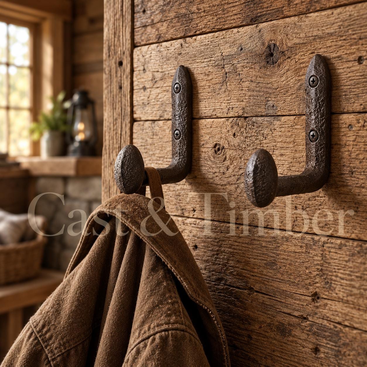 Cast Iron Railroad Spike Wall Hook