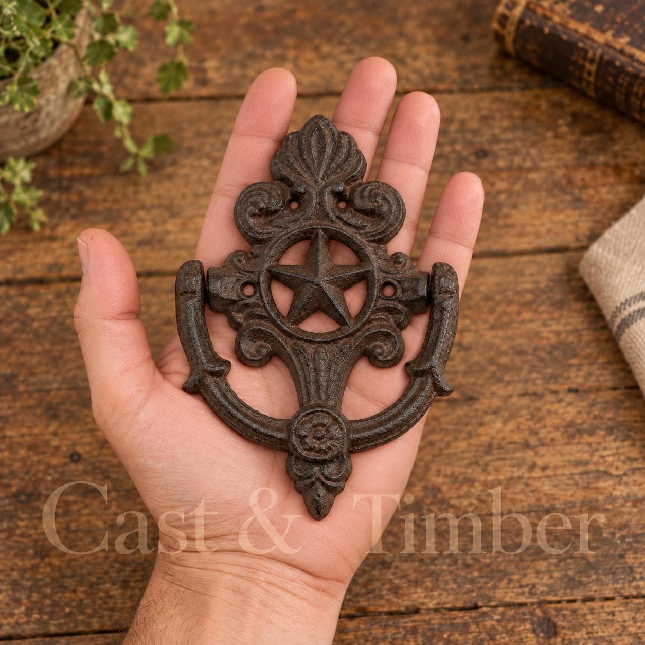 Cast Iron Star Door Knocker