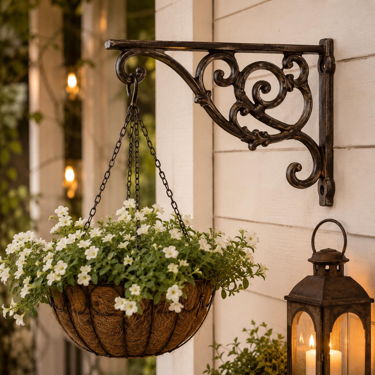Victorian Scroll Cast Iron Plant Hanger