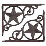 Western Star Cast Iron Shelf Brackets