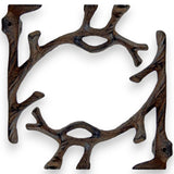 Tree Branch Cast Iron Shelf Brackets