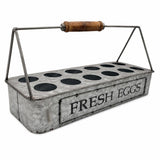 Galvanized Farmhouse Egg Caddy