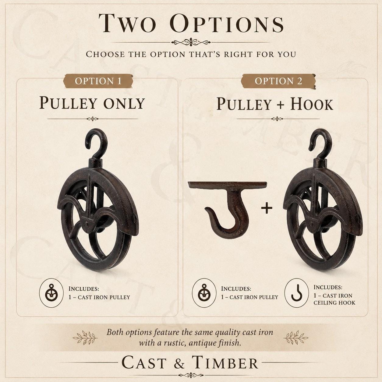 Rustic Cast Iron Barn Pulley