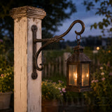 Rustic Cast Iron Plant Hanger, Double Scroll Wall Bracket, Hanging Basket Hook, Farmhouse Porch and Garden Decor, image 4