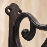 Rustic Cast Iron Plant Hanger, Double Scroll Wall Bracket, Hanging Basket Hook, Farmhouse Garden Decor, image 6