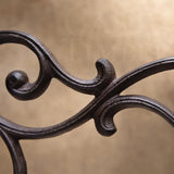 Rustic Cast Iron Plant Hanger, Double Scroll Wall Bracket, Hanging Basket Hook, Farmhouse Garden Decor, image 7
