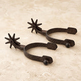 Cast Iron Western Spurs Pair, Rustic Cowboy Rodeo Decor, Decorative Shelf Sitters, Ranch Cabin Lodge Decor